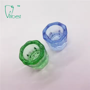 Cangkir kaca gigi sekali pakai kaca gigi warna-warni piring <span class=keywords><strong>Dappen</strong></span> transparan - Product Image 5