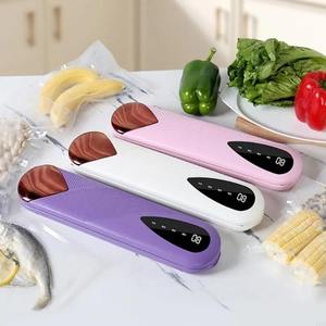 New Portable Wireless USB Rechargeable <b>Small</b> Household Digital <b>Display</b> Vacuum Sealing Machine With10 Vacuum Bags, Home Storage - Product Image 2