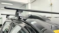 Barres de toit transversales universelles en alliage d'aluminium de haute qualité pour voiture, accessoires 4x4, rails de toit 125 cm argent + noir, faciles à installer