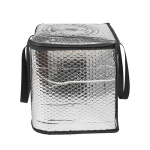 Grand <span class=keywords><strong>sac</strong></span> isotherme à bulles thermique en aluminium <span class=keywords><strong>de</strong></span> taille personnalisée avec poignée au design moderne pour un stockage efficace des aliments - Product Image 2