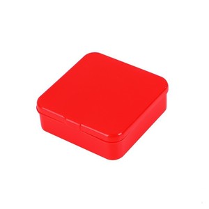 Square Red <b>Plastic</b> Storage <b>Box</b> With Lid For Sticker Or Candy Storage 5030 - Product Image 5
