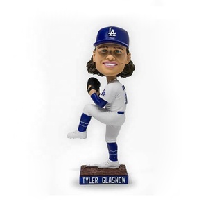 عيد الميلاد الترويجية بوليريسين تخصيص <span class=keywords><strong>Bobblehead</strong></span> لتزيين السيارة الجماعية لاعب البيسبول دمية رأس مزركشة - Product Image 2