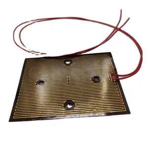 230v industrial 3d printer electric kapton polyimide flexible pi film heater with holes