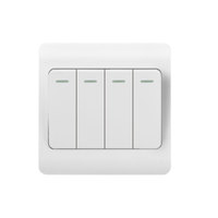 Fournisseur d'usine Interrupteur mural pour sonnette 1 bouton, standard 86mm, en plastique blanc