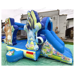 Castillo Inflable Comercial Blu-ey con Tobogán, Castillo de Brinco de PVC para Fiestas Infantiles en Alquiler - Product Image 3