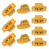 Conector XT60E-F, Conector Hembra XT60E, Conector Macho XT60H, Adaptador de Conector Tipo Bala para Batería Lipo RC FPV, Quadcopter RC, Conector Hembra XT60E
