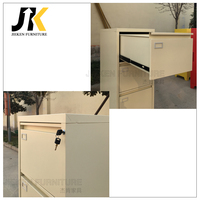 Archivador Metálico Resistente de 4 Cajones con Sistema Antivuelco, Archivador Vertical de Acero para Oficinas y Talleres