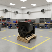 Alternateur industriel sans balais 20 kVA, tête de générateur 16 kW à roulement simple