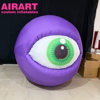 Ballon gonflable en forme d'œil de robot pour la décoration de festival de musique, ballons gonflables en forme d'œil d'alien, accessoires pour exposition technologique
