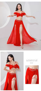 Conjunto de Traje de Danza del Vientre al por Mayor, Nuevo Conjunto de Práctica de Malla para Verano, Uniforme para Clases - Product Image 6