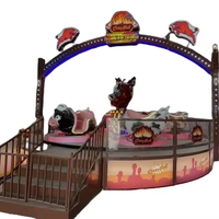 Toro mécanique Crazy Bull pour parcs d'attractions, thèmes western et cowboy, fêtes foraines, parcs à thème et aires de jeux extérieures, pour l'investissement