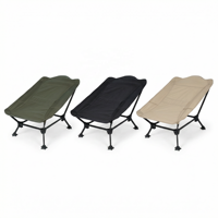 Lit de camp pliable 2-en-1 en aluminium de haute qualité pour loisirs, vacances, extérieur, confortable, moderne, plage, randonnée, pique-nique