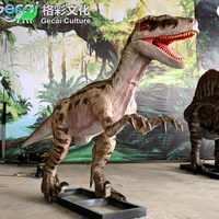 Modèle de Velociraptor animatronique grandeur nature Gecai à vendre, utilisé pour les centres commerciaux, les parcs d'attractions, les sites touristiques