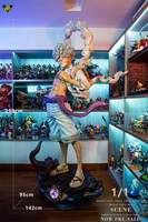 Estatua de Resina de Anime Personalizada a Escala 1/1, Figura de Nika Luffy Gear 5, Muñeco Modelo de Monkey D. Luffy, Estatua de Tamaño Real