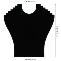 Hot Selling Multifunktion ale Schmuck behälter Halstuch Platte Papier Flanell Stand Porträt Board mit Halskette Display Requisiten
