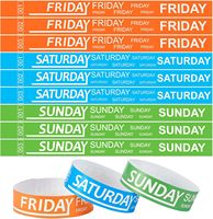 Personnalisez n'importe quel texte au bracelet ID bracelets imperméables pour événements et parcs d'attractions, concerts, foires et festivals