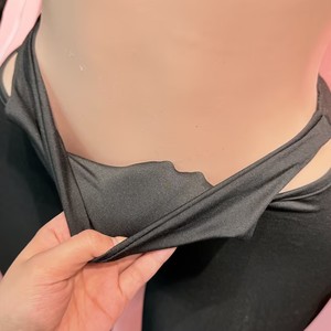 Completo <span class=keywords><strong>Sexy</strong></span> Due Pezzi Donna Y2K 2025: Top Corto a Spalle Scoperte con Maniche Lunghe e Pannello Trasparente & Pantaloni Aderenti - Product Image 5