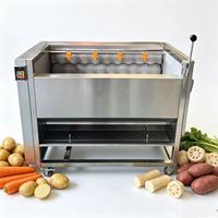 Automatische zachte borstel gedroogde dadelpalm wasmachine gember aardappel fruit polijst- en reinigingsmachine