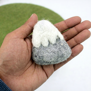 Adorno de Fieltro y Lana Hecho a Mano, Gorro de Nieve, Artesanía de Fieltro de Lana, Adorno de Escritorio, Decoración Navideña para el Hogar, Estilo Nórdico, Habitación Infantil - Product Image 3