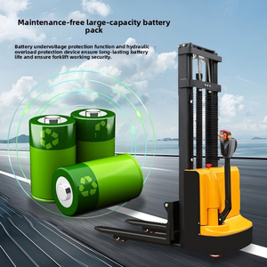 Industrial Grade All-Electric Upright <b>Pallet</b> Stackers For Heavy Traffic Logistics Sites, Equipped With Lead Acid Battery - Product Image 4