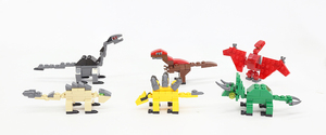 BEFLY - Juguete de Dinosaurio de Plástico para Niños, 73 Piezas, Económico, Promocional, Ecológico, Bloques de Construcción DIY - Product Image 6