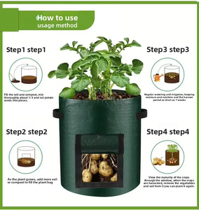 Bolsa de Cultivo Ecológica de PE Grueso para Patatas, Tomates y Vegetales con Asas para Balcón, Patio y Jardín - Product Image 6