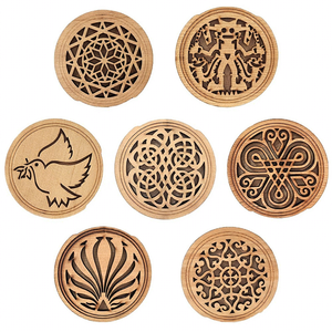40 41 Inch Folk Electric Guitar Sound Hole Cover Wood Sculpted Anti-Howling Sound Hole Instruments à cordes Parts Accessories - Product Image 1