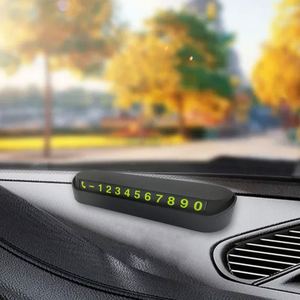 Carte de stationnement temporaire lumineuse pour voiture avec numéro de téléphone, support de téléphone intégré, dissimule le numéro de stationnement avec désodorisant intégré - Product Image 3