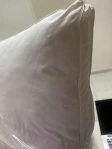 Hôtel et hôpital blanc 100% coton Standard Queen et King Size Percale Down Proof Pillow Shell avec gousset et passepoil - Product Image 3