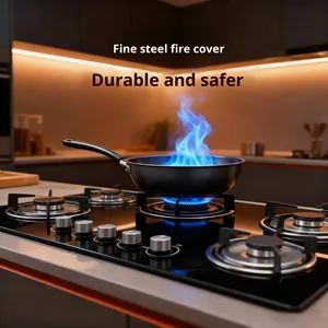 <span class=keywords><strong>Estufa</strong></span> de gas de 5 quemadores <span class=keywords><strong>Panel</strong></span> de vidrio templado Clase a Eficiencia energética Hogar Cocina múltiple Cocina integrada - Product Image 4