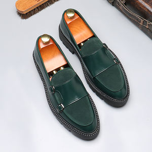 Nuevo Diseño, Zapatos de Vestir Cómodos y a la Moda para Otoño, Impermeables, Ligeros, de Color Puro, Estilo Slip-on, con Puntera de Cuero PU, para Oficina - Product Image 3