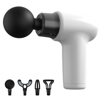 Pistolet Fascia Fashion Deep Tissue Muscle Pistolet de massage portable électrique profond 6 4 têtes de massage assorties rapidement