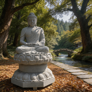 Statue traditionnelle de <span class=keywords><strong>Bouddha</strong></span> Guanyin assis, sculpture religieuse personnalisable pour la décoration des temples, la méditation zen et les espaces sacrés - Product Image 6