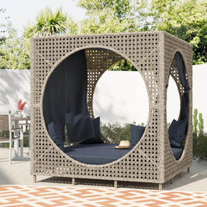 Lit de repos de luxe en rotin synthétique pour extérieur, mobilier de <span class=keywords><strong>jardin</strong></span>, mobilier de piscine, Skyline Moonlight, à vendre - Product Image 5