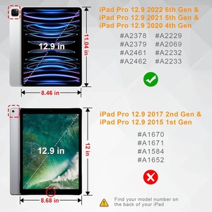 Protection d'écran en gros pour <span class=keywords><strong>iPad</strong></span> <span class=keywords><strong>Pro</strong></span> 12.9 <span class=keywords><strong>Pro</strong></span> 13 Air 13 pouces, verre trempé, installation facile, sans bulles, film transparent HD - Product Image 5