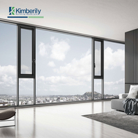 Ventanas de aluminio directas de fábrica Aislamiento térmico de insonorización moderna para dormitorio Balcón Ventanas personalizadas Precio sorpresa 2025