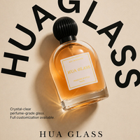 Botella de Perfume de Vidrio Esmerilado con Diseño de Adoquín, 50ml 100ml, con Tapa de Plástico, Precio de Fábrica