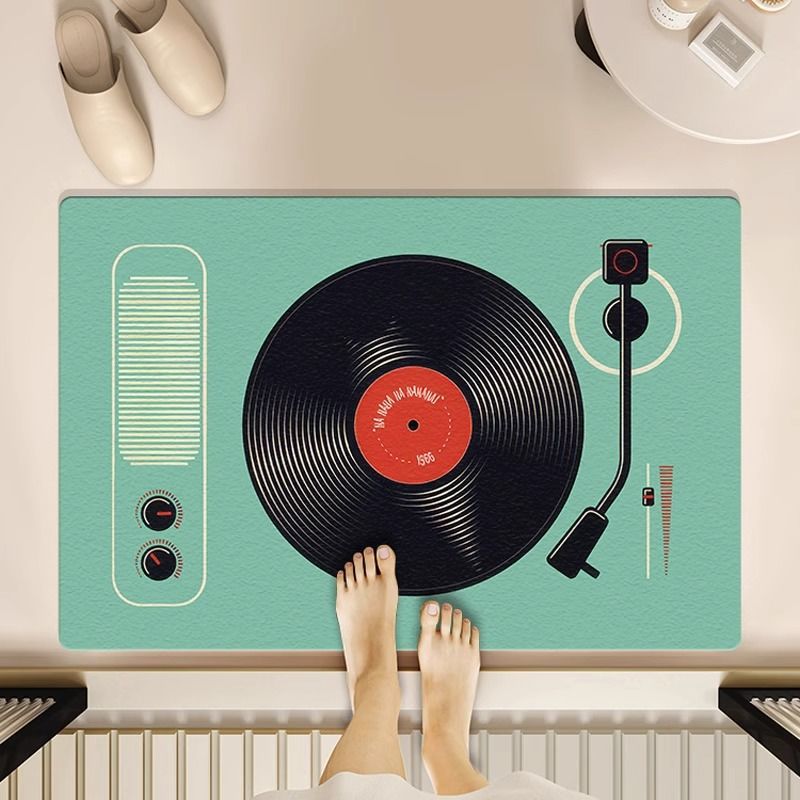 Vinyl Record Floor Mat -3