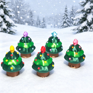 3D Printed <b>Christmas</b> <b>Tree</b> Stress Relief Toy <b>Mini</b> Button Clicker Keychain Creative Stress-Relief <b>Christmas</b> Gift - Product Image 2