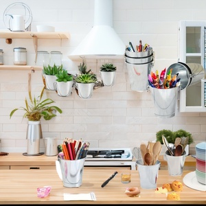 ถังชุบสังกะสีถังเหล็กกันรั่วพร้อมที่จับถังโลหะขนาดเล็กพร้อมที่จับ - Product Image 5