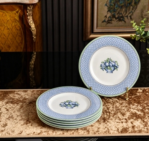 Juego de Vajilla de Porcelana con Diseño de Frutas Azules, Estilo Americano, Apto para Lavavajillas, para Restaurantes - Product Image 4