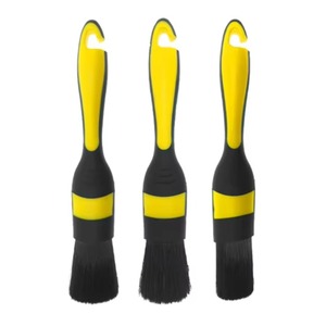 NIKO Nouveau Kit de 3 brosses de détaillage auto à poils doux, personnalisable avec logo, outil automobile pour le nettoyage intérieur et extérieur des voitures - Product Image 1
