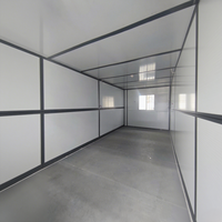 Conteneur pliable durable en panneaux sandwich d'acier, conception respirante pour les chantiers de construction, stockage temporaire, espace de vie rapide