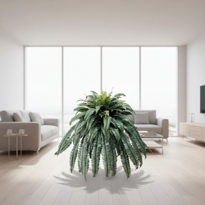 Grande plante artificielle de fougère avec frondes et lianes réalistes pour la décoration murale de la maison et du bureau - Product Image 4