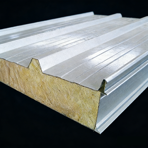 Panel Sándwich de Lana de Roca, Panel Sándwich Metálico Resistente al Fuego, Aislamiento y Decoración de <span class=keywords><strong>Paredes</strong></span> Exteriores, Panel Integrado - Product Image 4