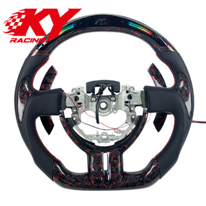 Volant sport personnalisé en fibre de carbone forgée avec LED Rpm pour Toyota GR86 GT86 GTS TRD Corolla RAV4 Camry LE Supra Subaru BRZ - Product Image 4