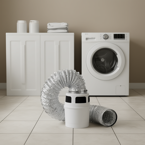 Kit de ventilation pour sèche-linge avec tuyau de 5 pieds et seau pour sèche-linge électrique à usage intérieur - Product Image 2