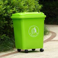 Petit bac à poussière en plastique 50l Wheelie de haute qualité au meilleur prix