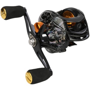 Moulinet de pêche à la ligne avec frein métallique, longue portée, pour droitiers et gauchers, couleur fleur, moulinet Baitnet - Product Image 1