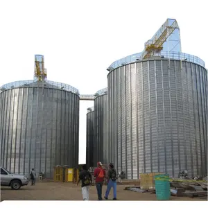 Large capacity flat bottom silo 10000 ton grain silo silos grain prix